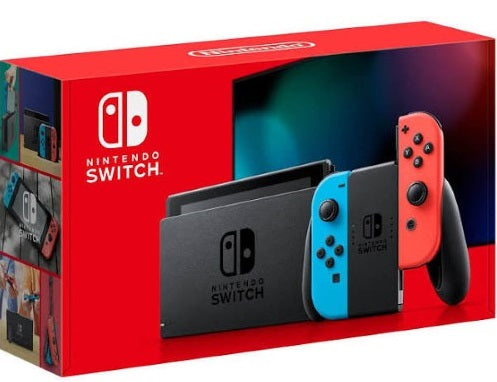 Nintendo Switch Neon Blue and Red Joy-Con Console